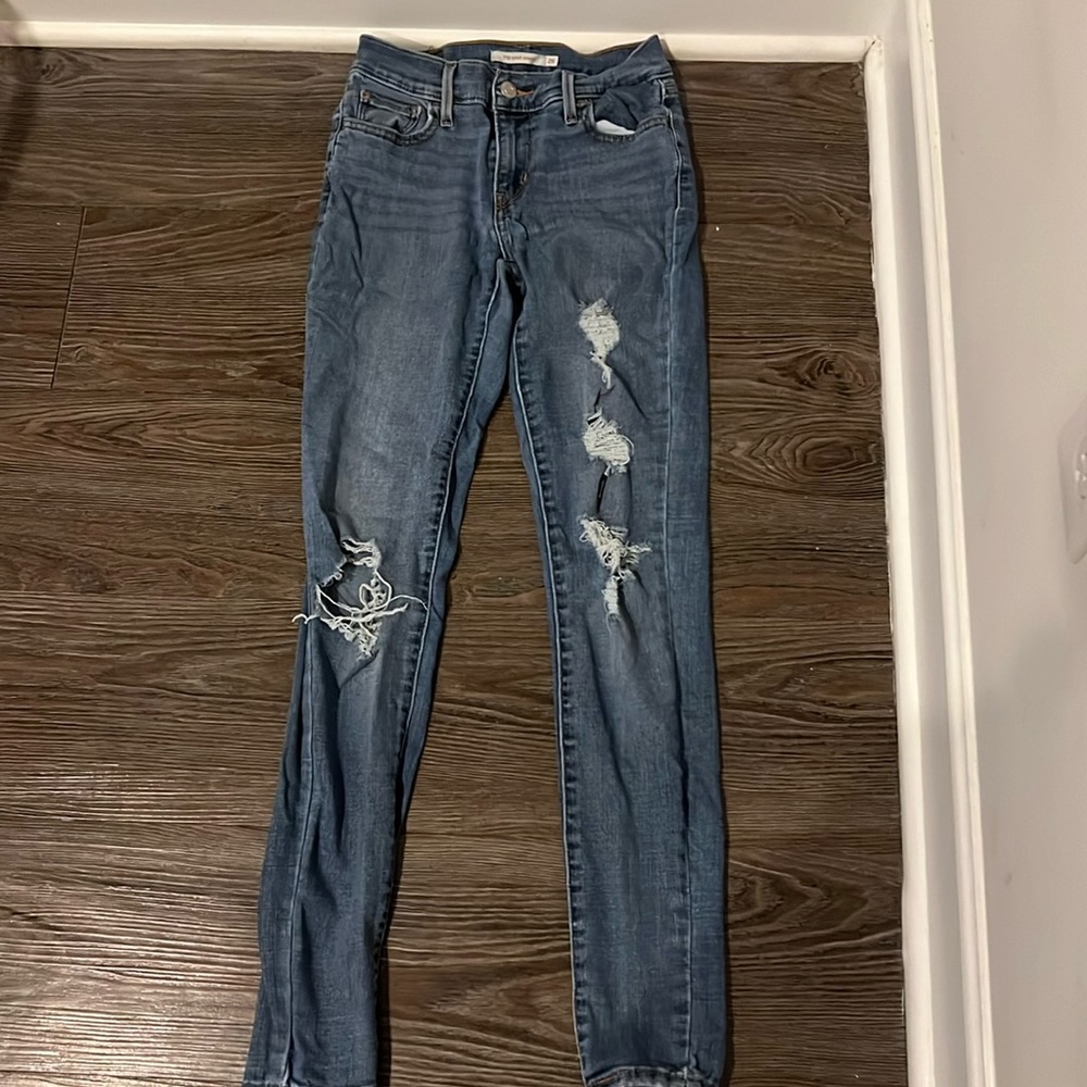Levi lighter blue jeans